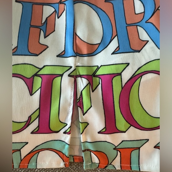 NWT ~ FIORUCCI / Logo Print Mini Dress in Multi - Picture 5 of 6